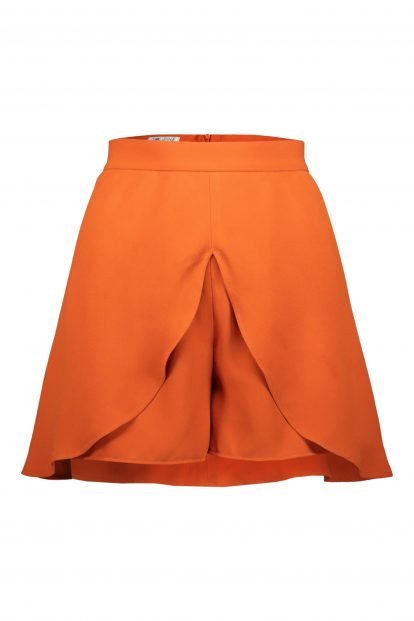 Poupine minigonna-pantaloncino arancio