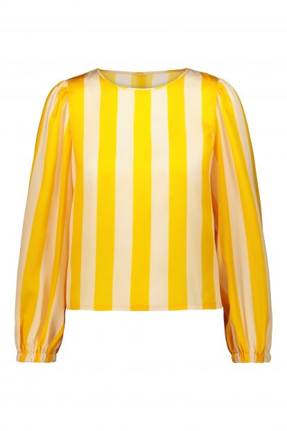 Poupine yellow striped top