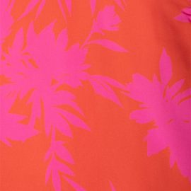 Orange and fuchsia flower print