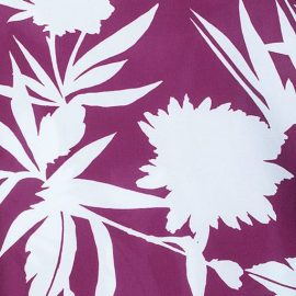 Pale blue and burgundy flower print