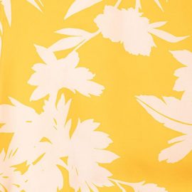 Yellow and beige flower print