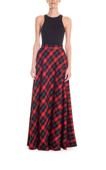 Ruota classica tartan rosso e blu
