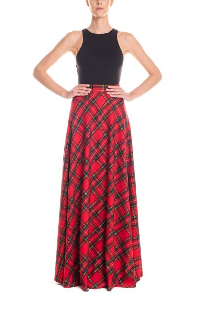 Ruota classica tartan rosso lurex