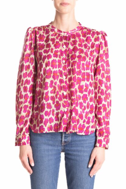 Camicia   Animalier fucsia e rosso