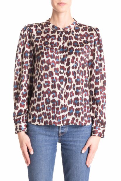 Camicia   Animalier marrone e turchese
