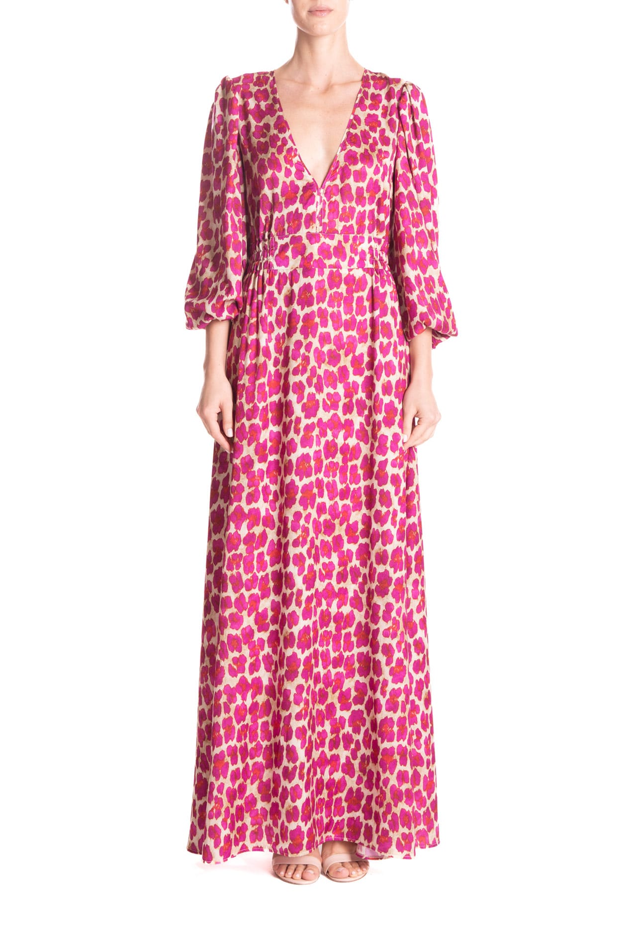 Vestito animalier best sale rosso