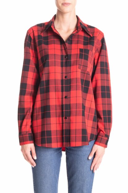 Camicia   Tartan rosso e nero