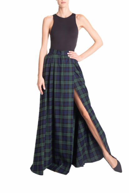 Maxi ruota spacco Tartan blu e verde