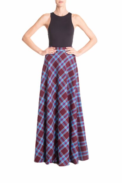 Ruota classica   Tartan bordeaux e turchese