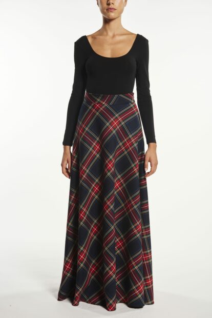 Ruota classica tartan blu e rosso