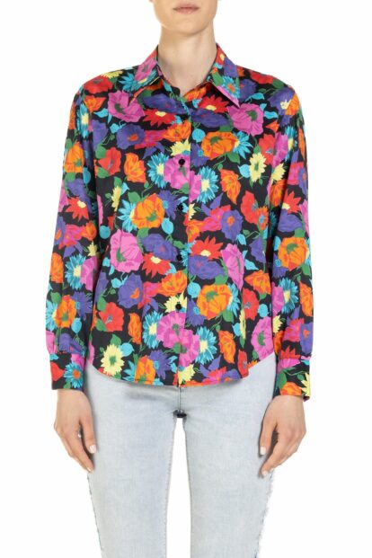 Poupine - Camicia boyfriend   Fantasia Sevilla Nero - Fantasia Sevilla Nero