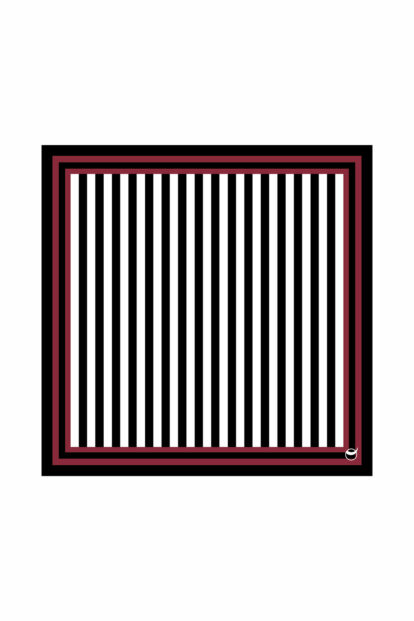 Black and white - striped sarong