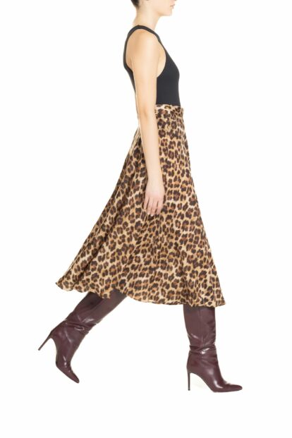 Poupine FW24-25 - Longuette Animalier Marrone e Nero