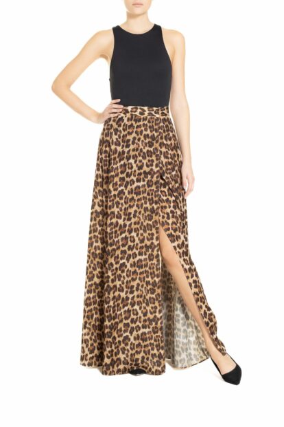 Poupine FW24-25 - Portafoglio Animalier Marrone e Nero