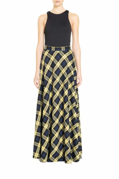 Poupine FW24-25 - Ruota classica   Tartan Blu e Giallo