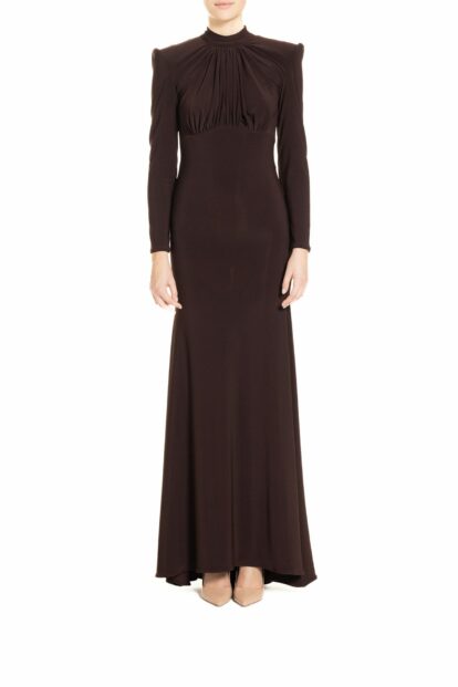 Poupine FW24-25 - Vestito Tinta Unita Burgundy
