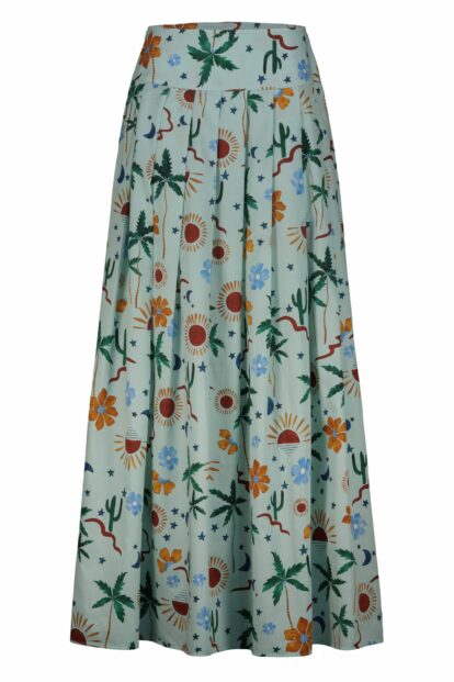 Cactus  Fantasy Pleated skirt