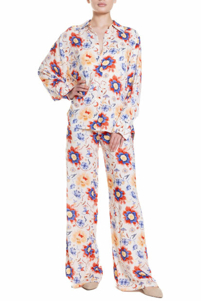 Blue Flower  Fantasy Oversized Shirt