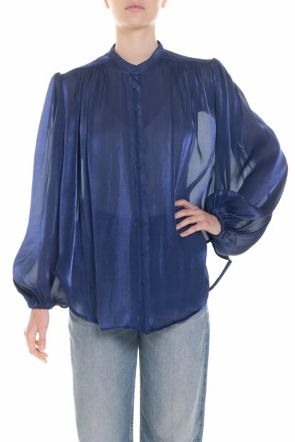 Poupine SS-26 - Camicia con maniche ampie Blu