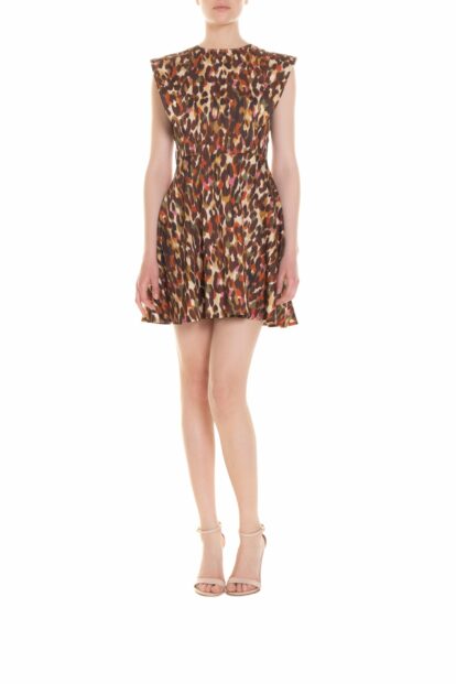 Poupine SS-26 - Vestito corto  Fantasia Animalier